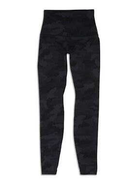 lululemon athletica Align™ Super-High-Rise Pant 28" Camo Deep Coal size 6